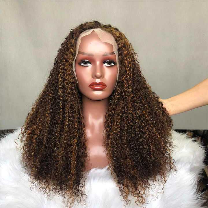 SDD Super Double Drawn 250% Density Pixie Curly 13X4 Lace Frontal Wig